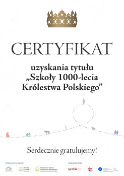 Certyfikat 1000 lecie